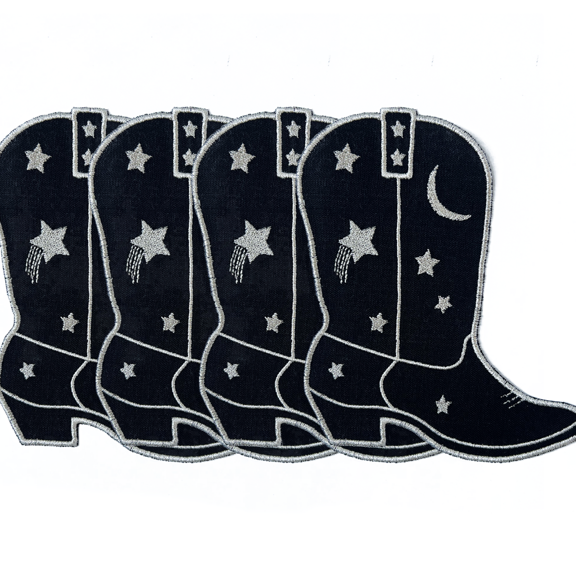 Cowboy Boot Linen Cocktail Napkin - Set of 4