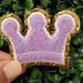 Crown Chenille Patch Princess