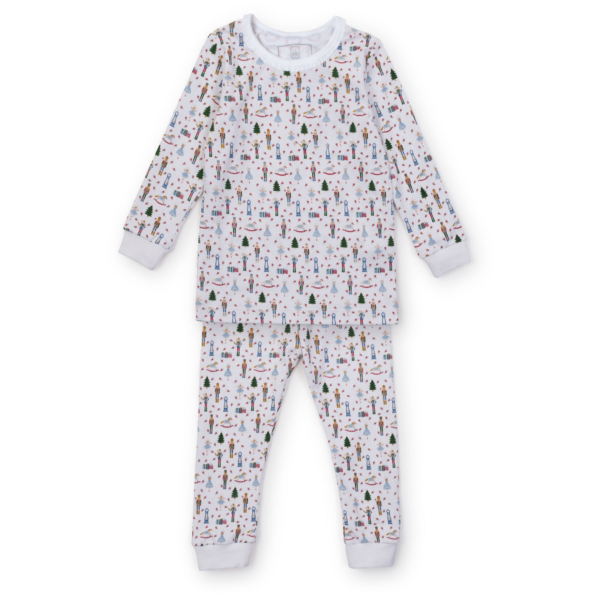 Ava Girls' Nutcracker Encore Two Piece Pima Cotton Pajamas