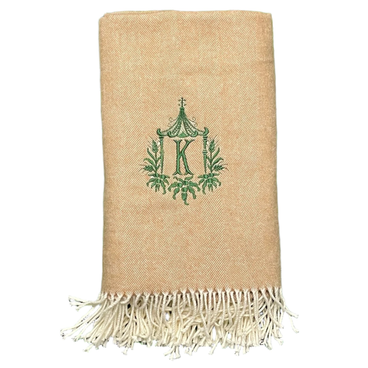 Italian Herringbone Throw - Dune