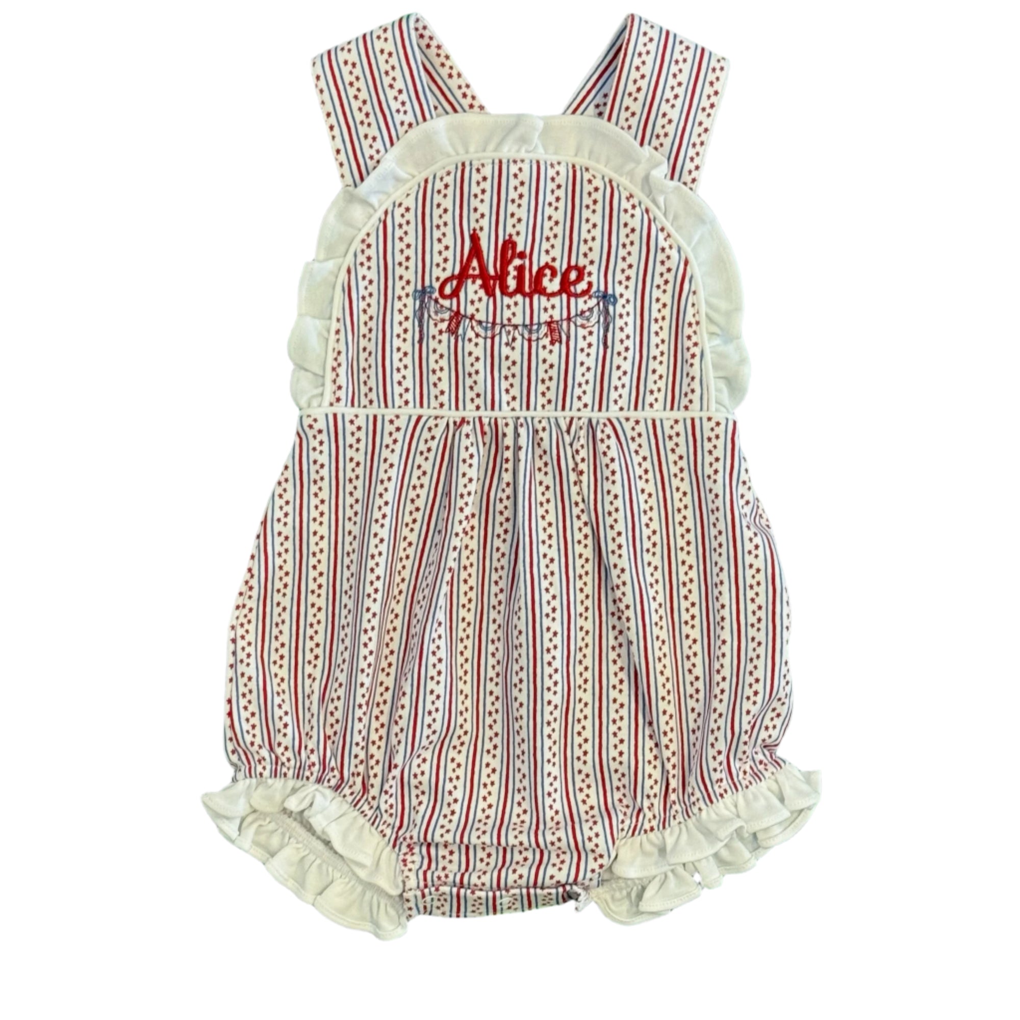 Eloise Stars and Stripes Girls Criss Cross Bubble