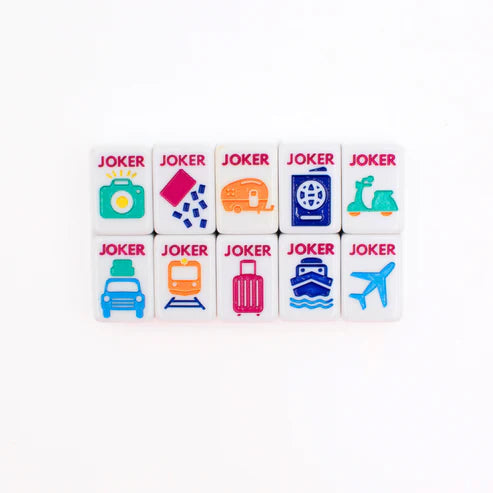 MINI TRAVEL MAHJONG | Mini Anywhere Series | White Tiles