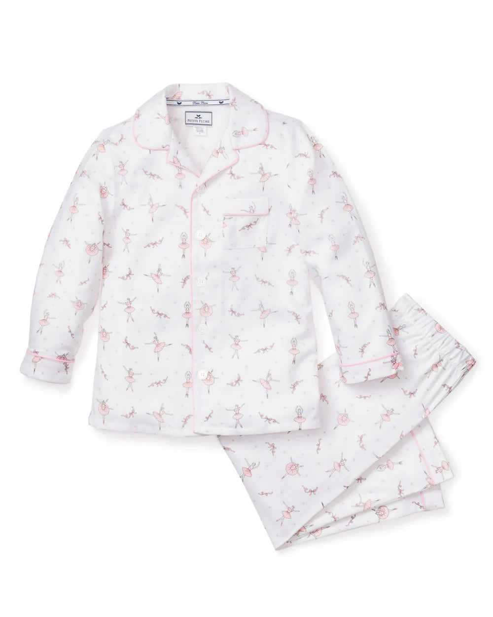 Petite Plume Kid's Twill Pajama Set- Sugar Plum fairy
