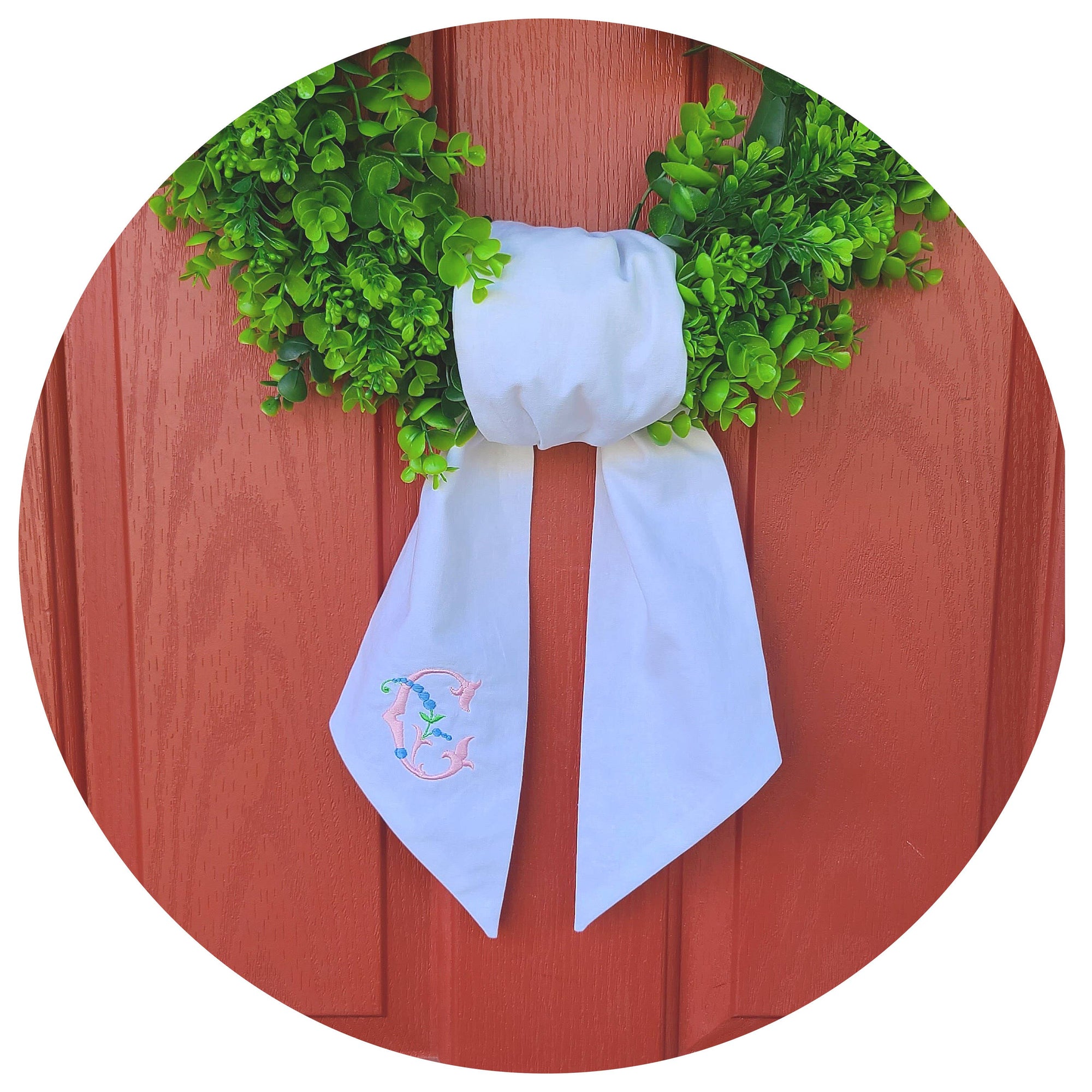 White Linen Sash 74 inch
