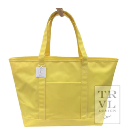 Maxi Coated Canvas Tote by TRVL