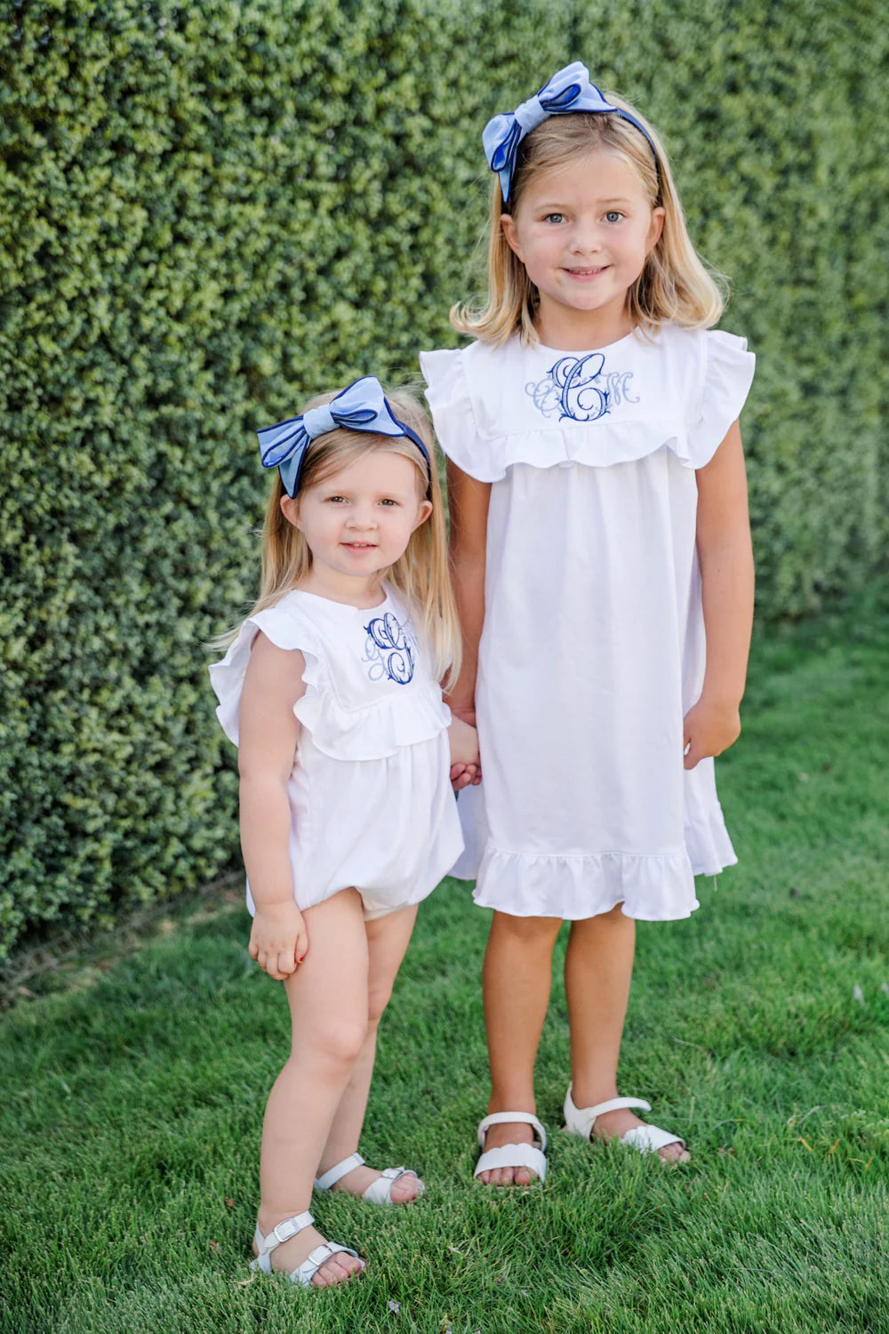 Piper Girl's Pima Cotton Dress-- White