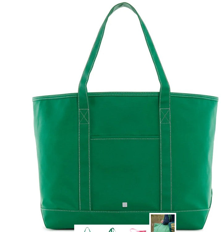 Maxi Coated Canvas Tote by TRVL