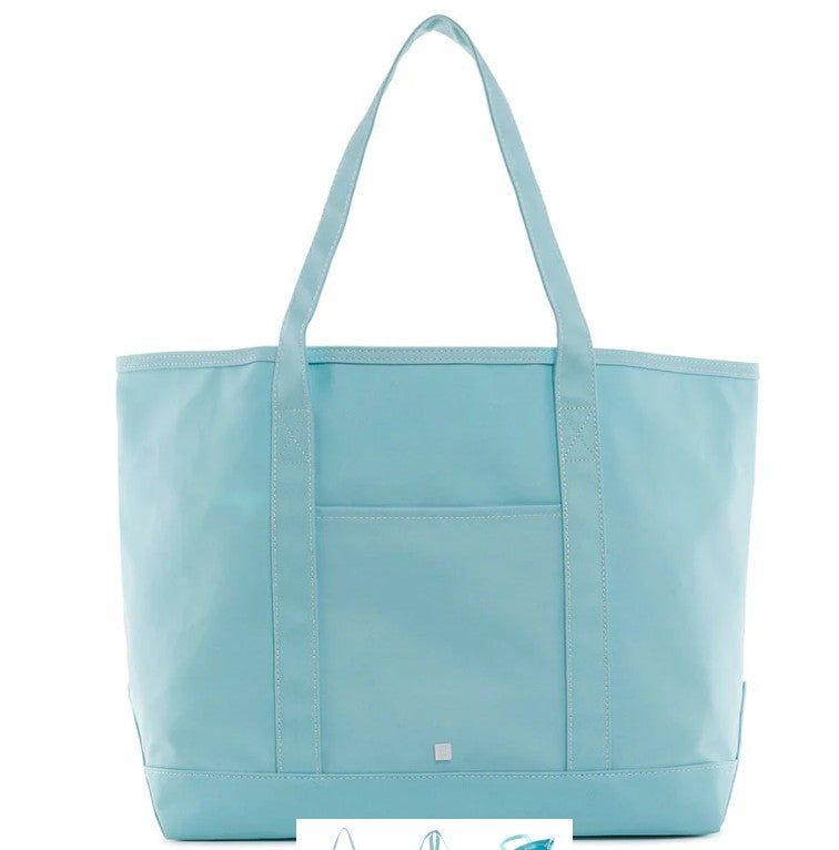 Maxi Coated Canvas Tote by TRVL