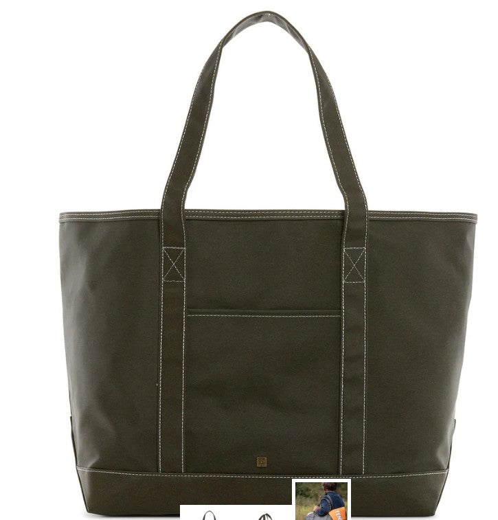 Maxi Coated Canvas Tote by TRVL