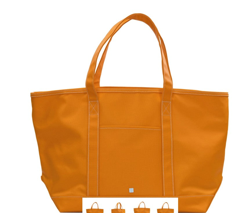 Maxi Coated Canvas Tote by TRVL