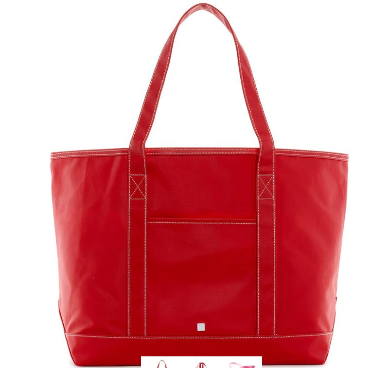 Maxi Coated Canvas Tote by TRVL