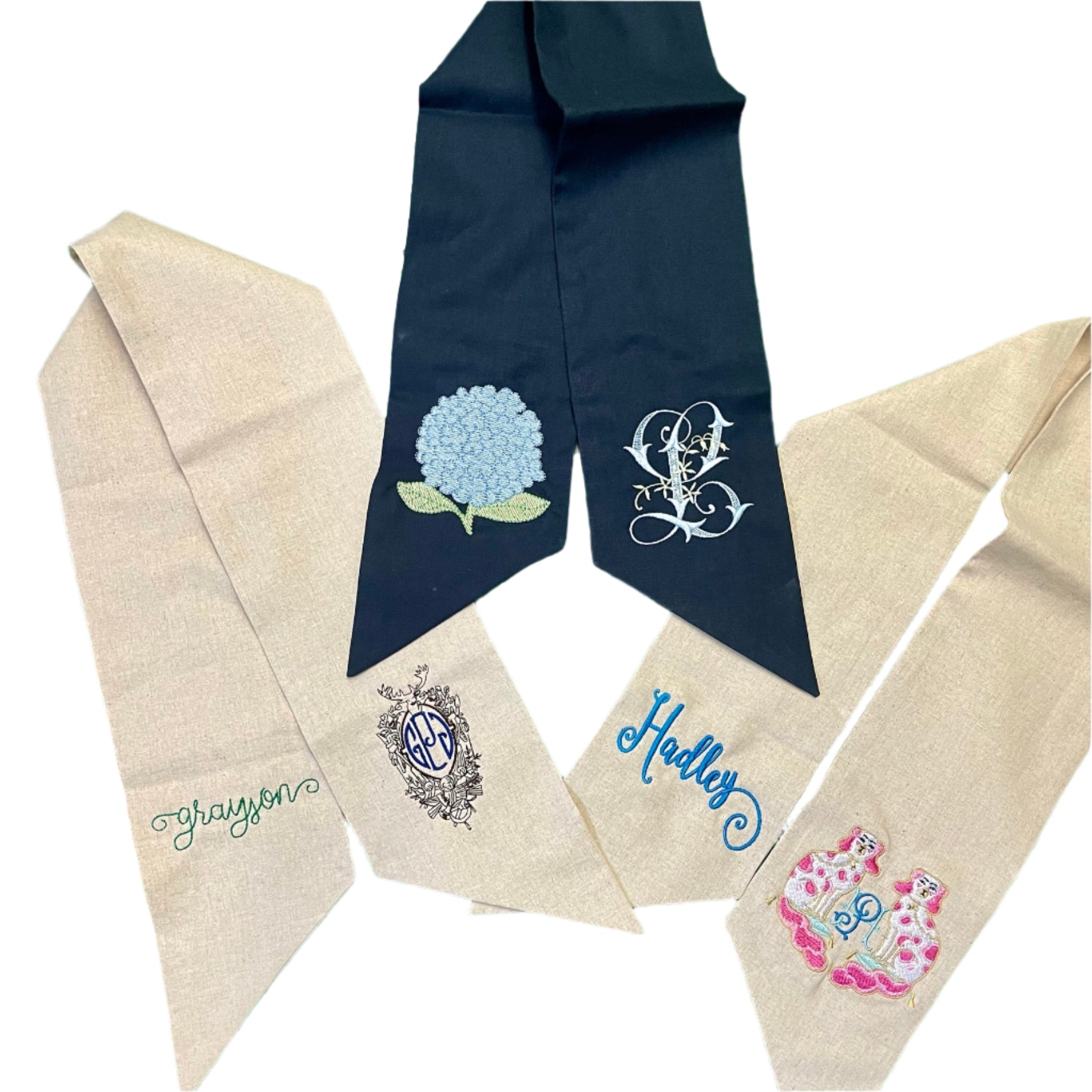 Linen Blend Sash 44"