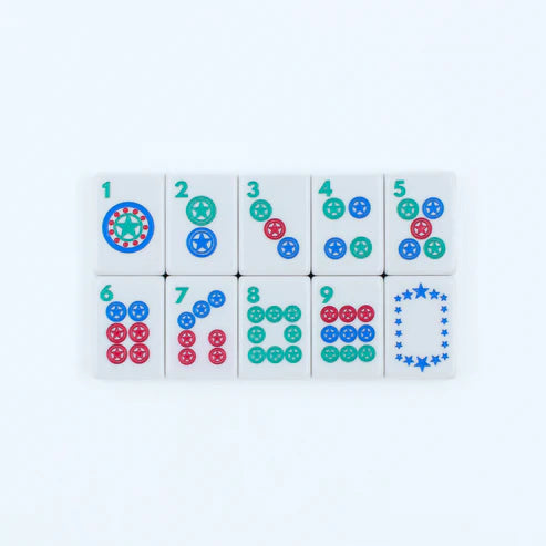 THE TEXAS SERIES | American Mahjong with Lone Star Flair | White Tiles