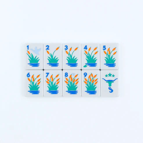 THE TEXAS SERIES | American Mahjong with Lone Star Flair | White Tiles