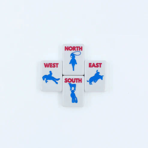THE TEXAS SERIES | American Mahjong with Lone Star Flair | White Tiles
