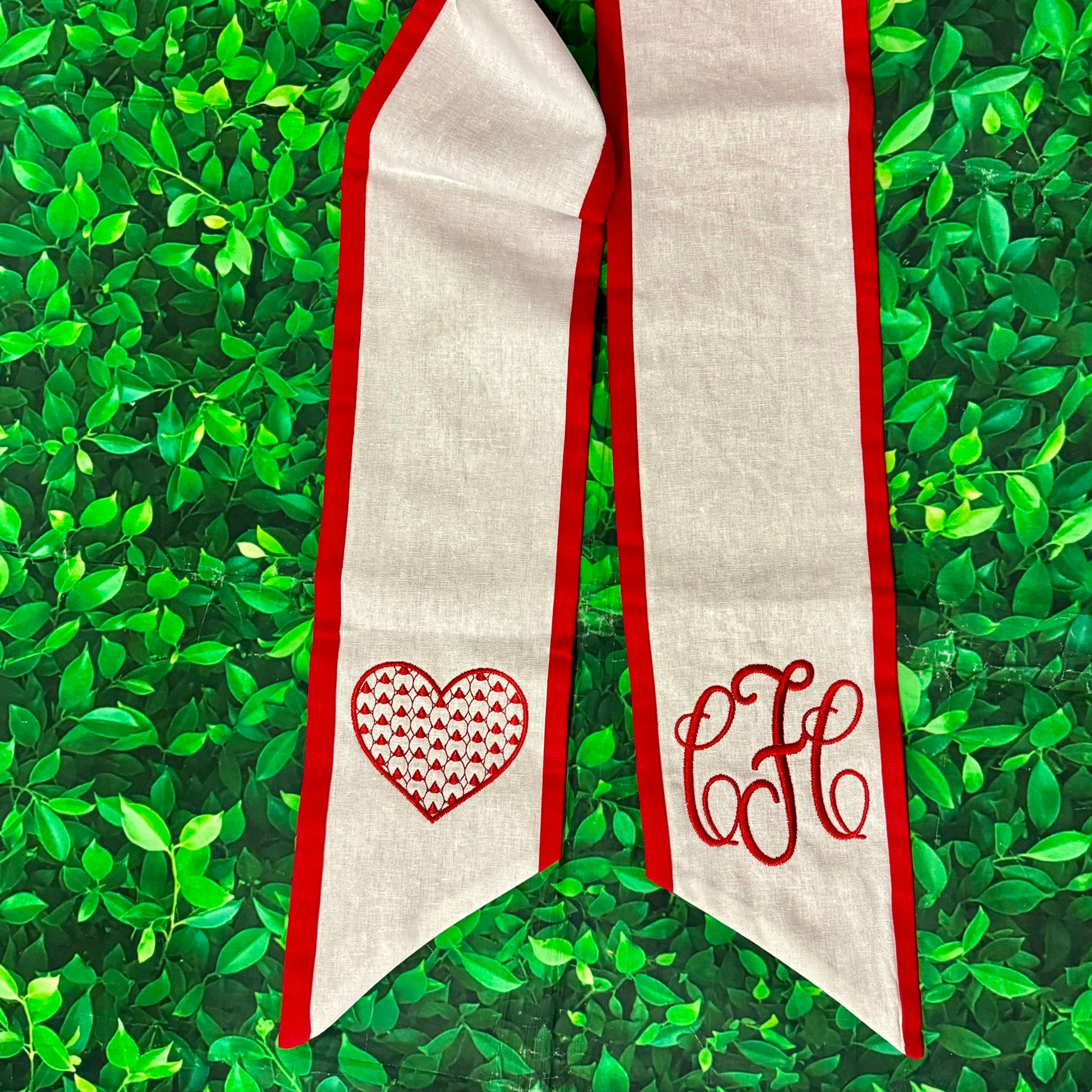 Two Color Linen Sash 54"