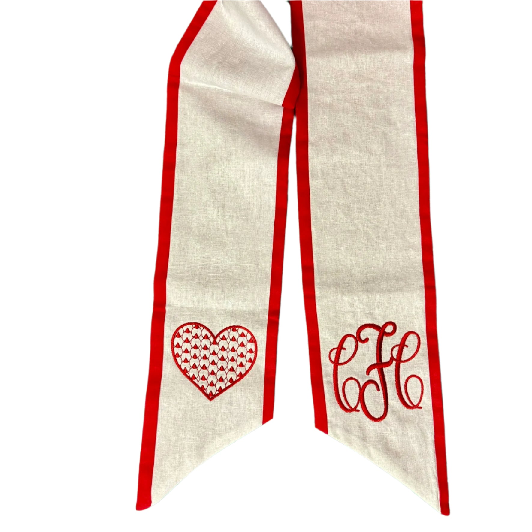 Two Color Linen Sash 44"