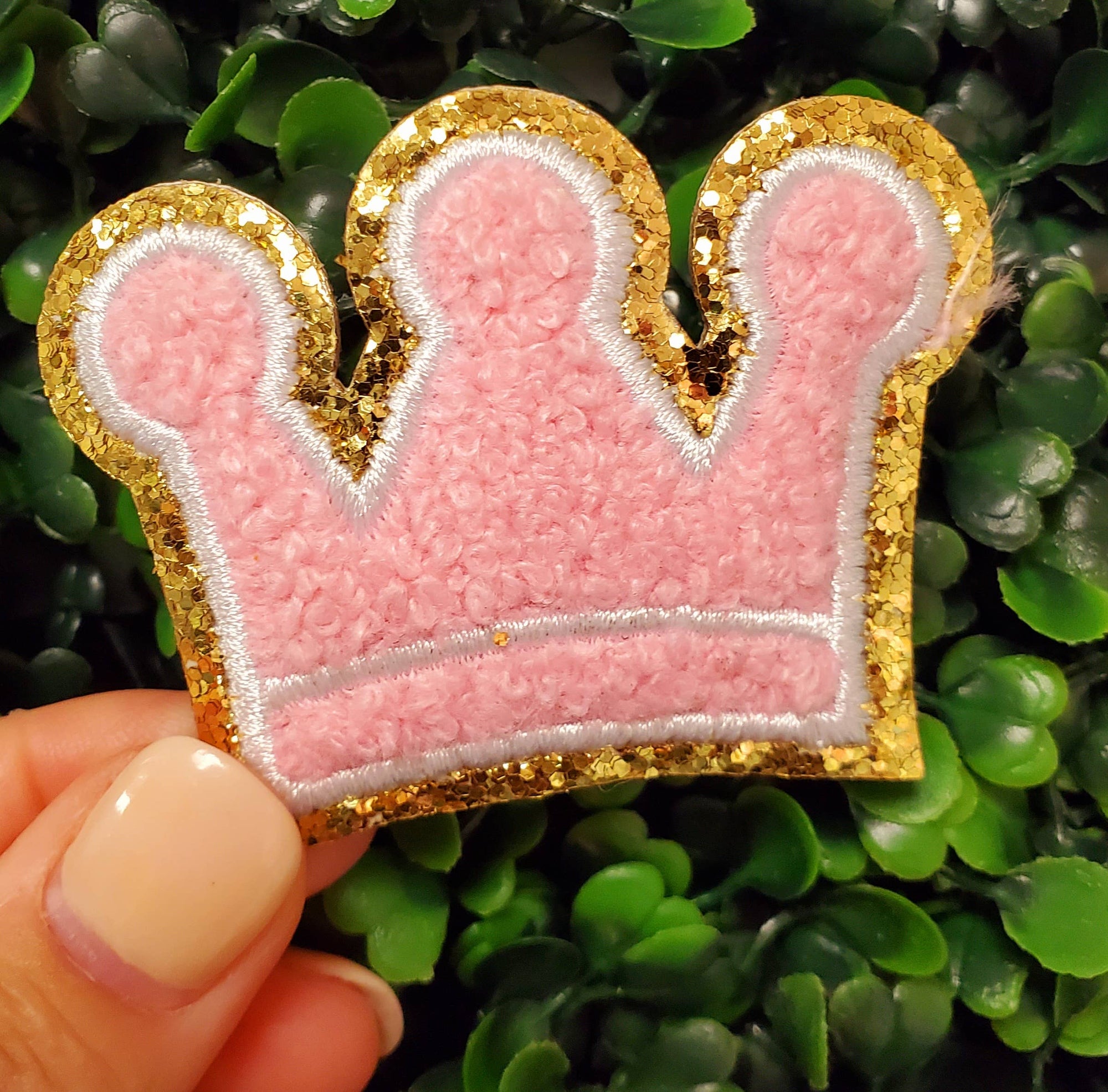Crown Chenille Patch Princess