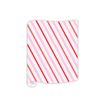 Table Runner Pink Peppermint Stripes