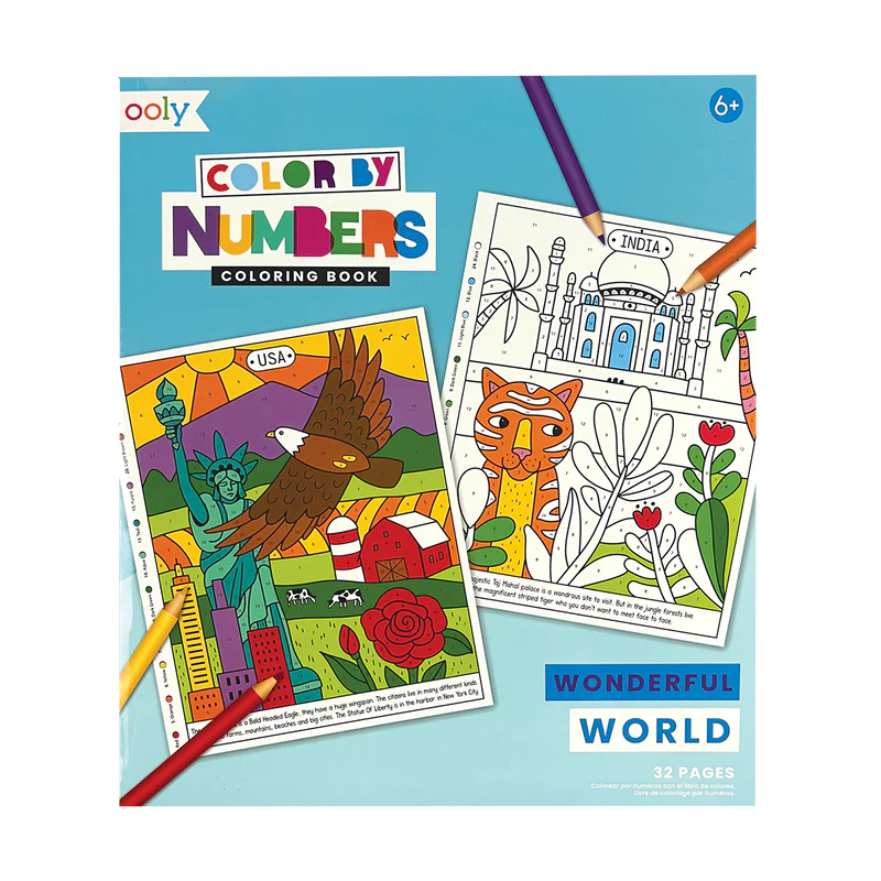 Color By Numbers Coloring Book Wonderful World