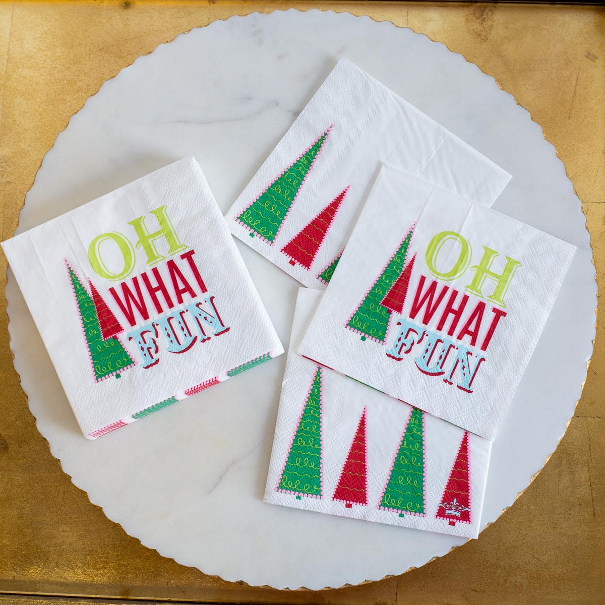 Oh What Fun Paper Cocktail Napkins