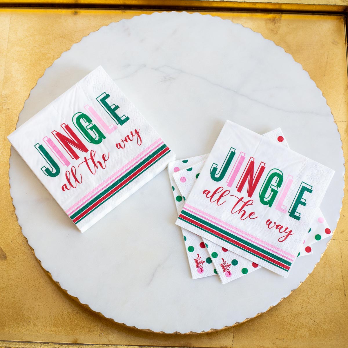 Jingle All the Way Paper Cocktail Napkins