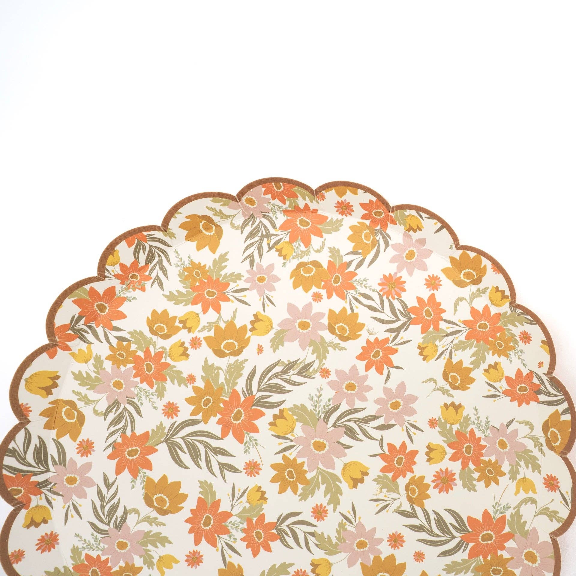 Autumn Floral Dessert Plates