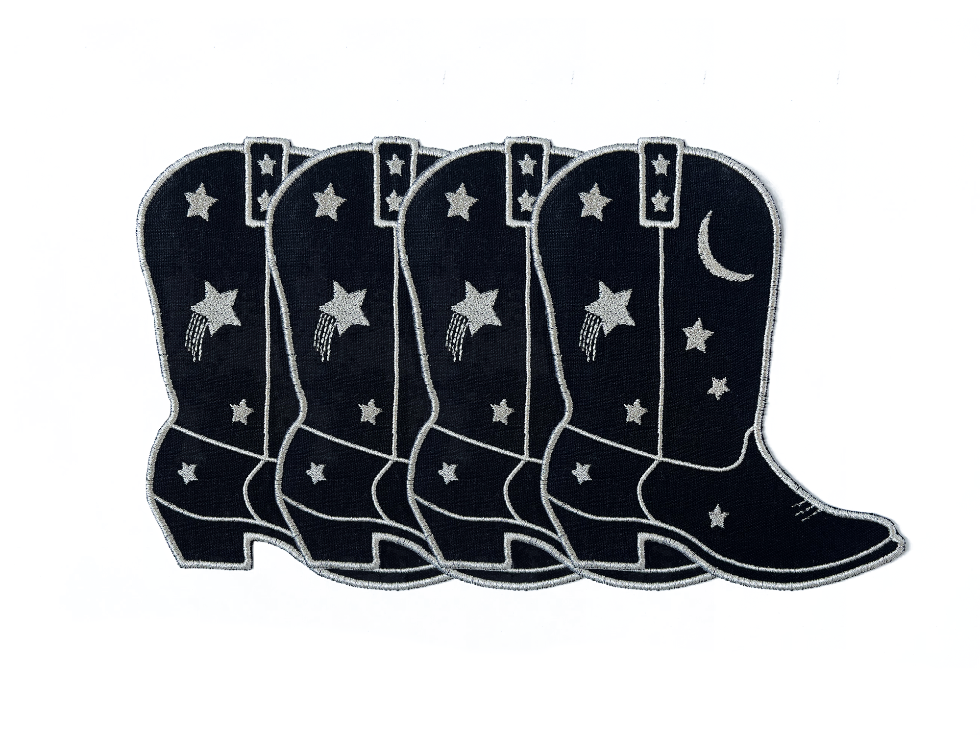 Cowboy Boot Linen Cocktail Napkin - Set of 4