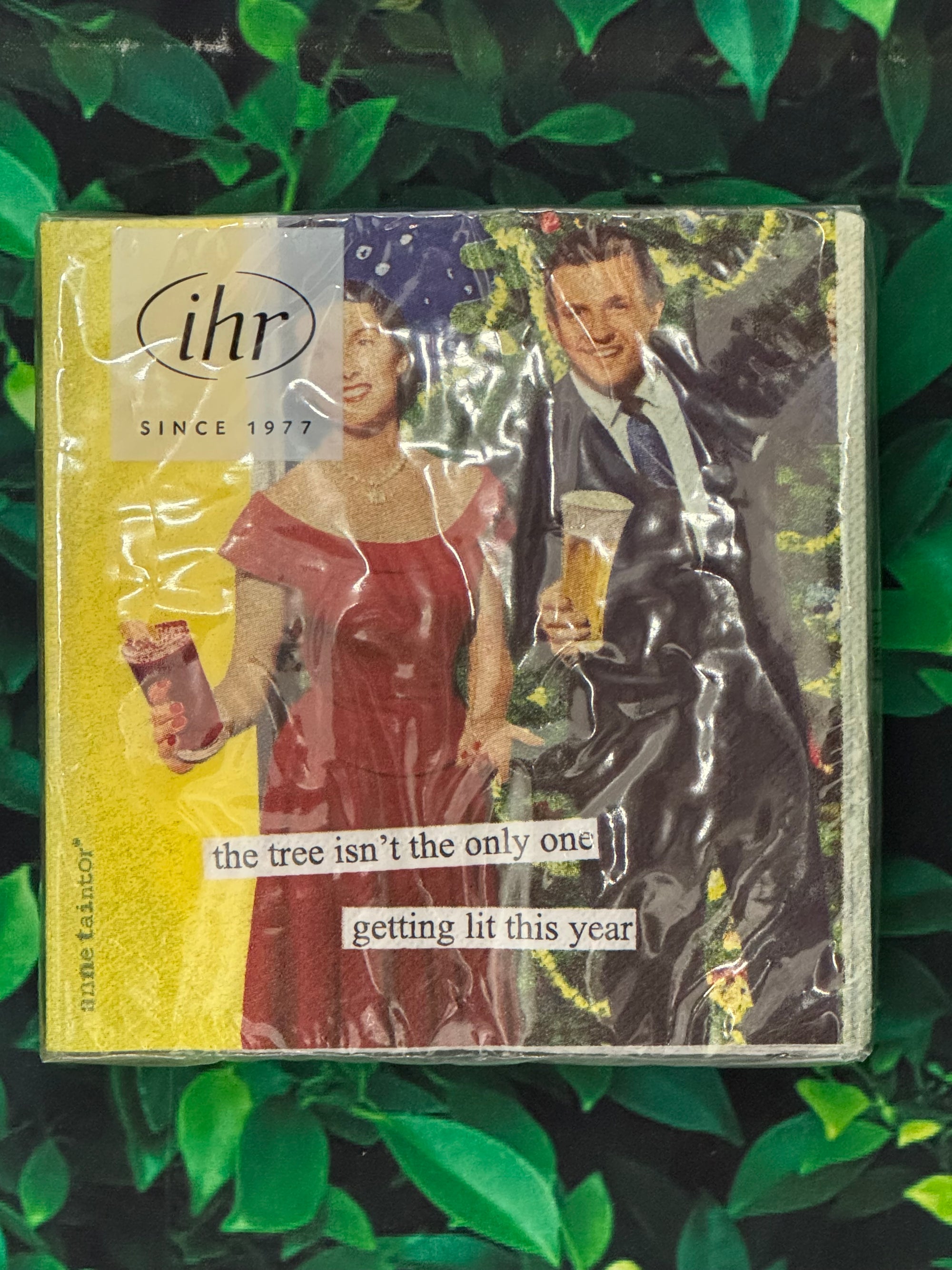 Get Lit Cocktail Napkin by Anne Taintor