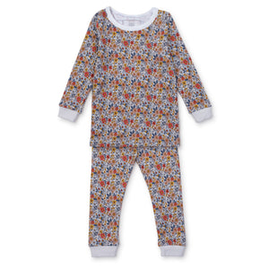 Ava Girls' Falling for Floral Two Piece Pima PJs