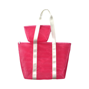 Mesh Neon Tote with Pouch