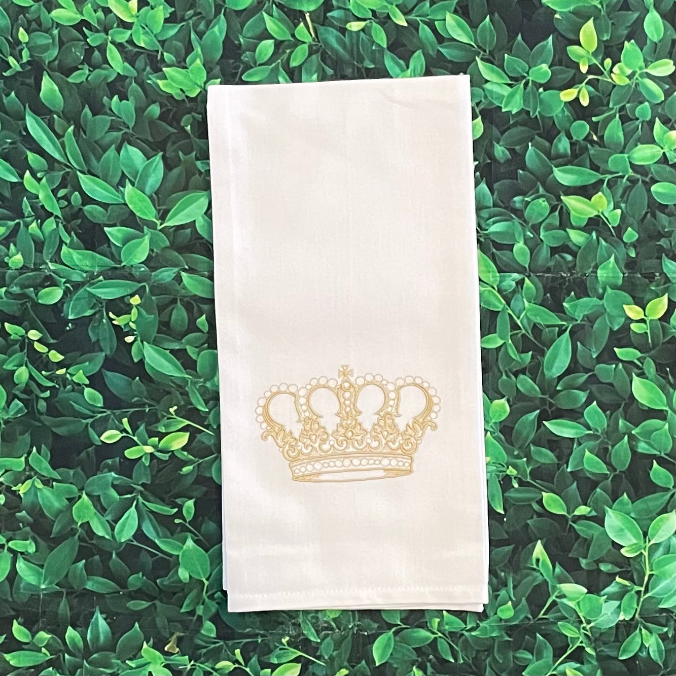 Herend Gold Crown Flour Sack Towel