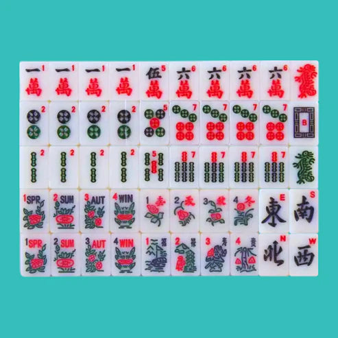 MINI TRADITIONAL SERIES with Upgraded Wooden Racks | American Mahjong Tiny Travel Set