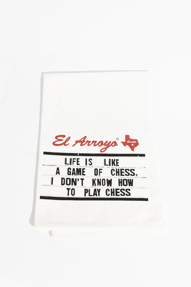 El Arroyo Chess Tea Towel