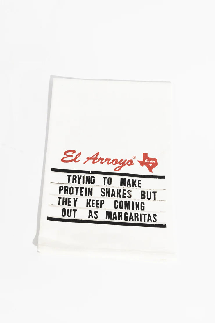 El Arroyo Protein Shakes Tea Towel