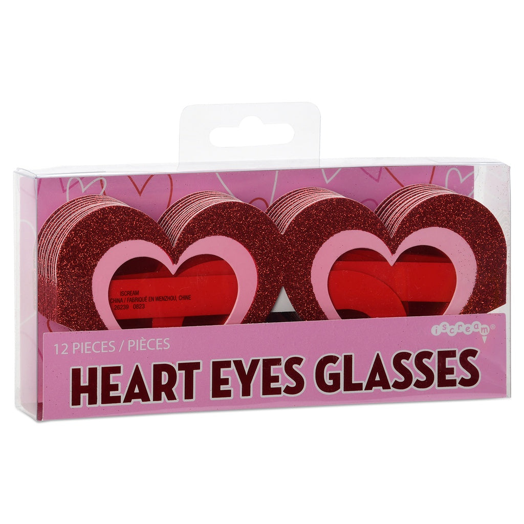 Valentine Heart Eyes Glasses Set of 12