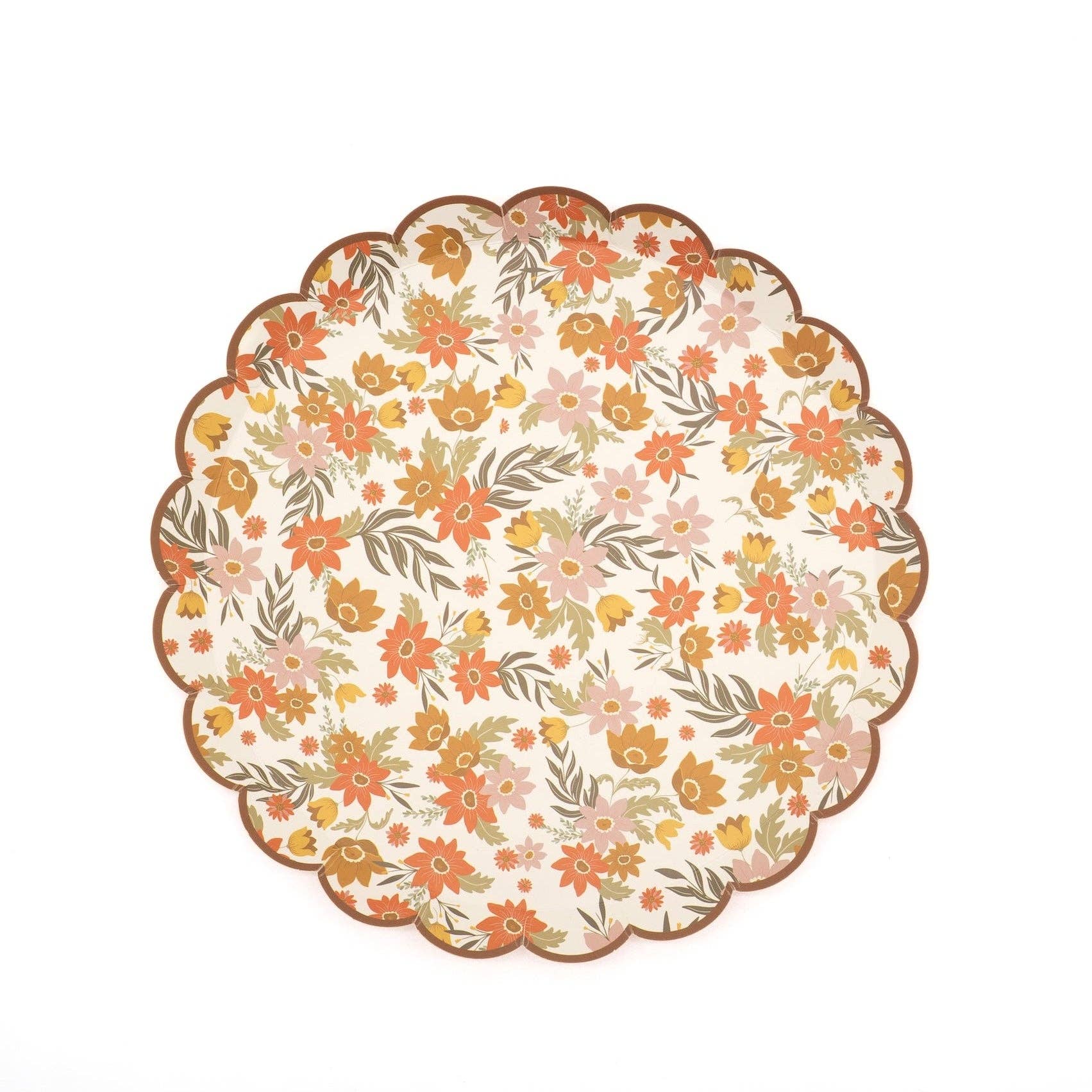 Autumn Floral Dessert Plates