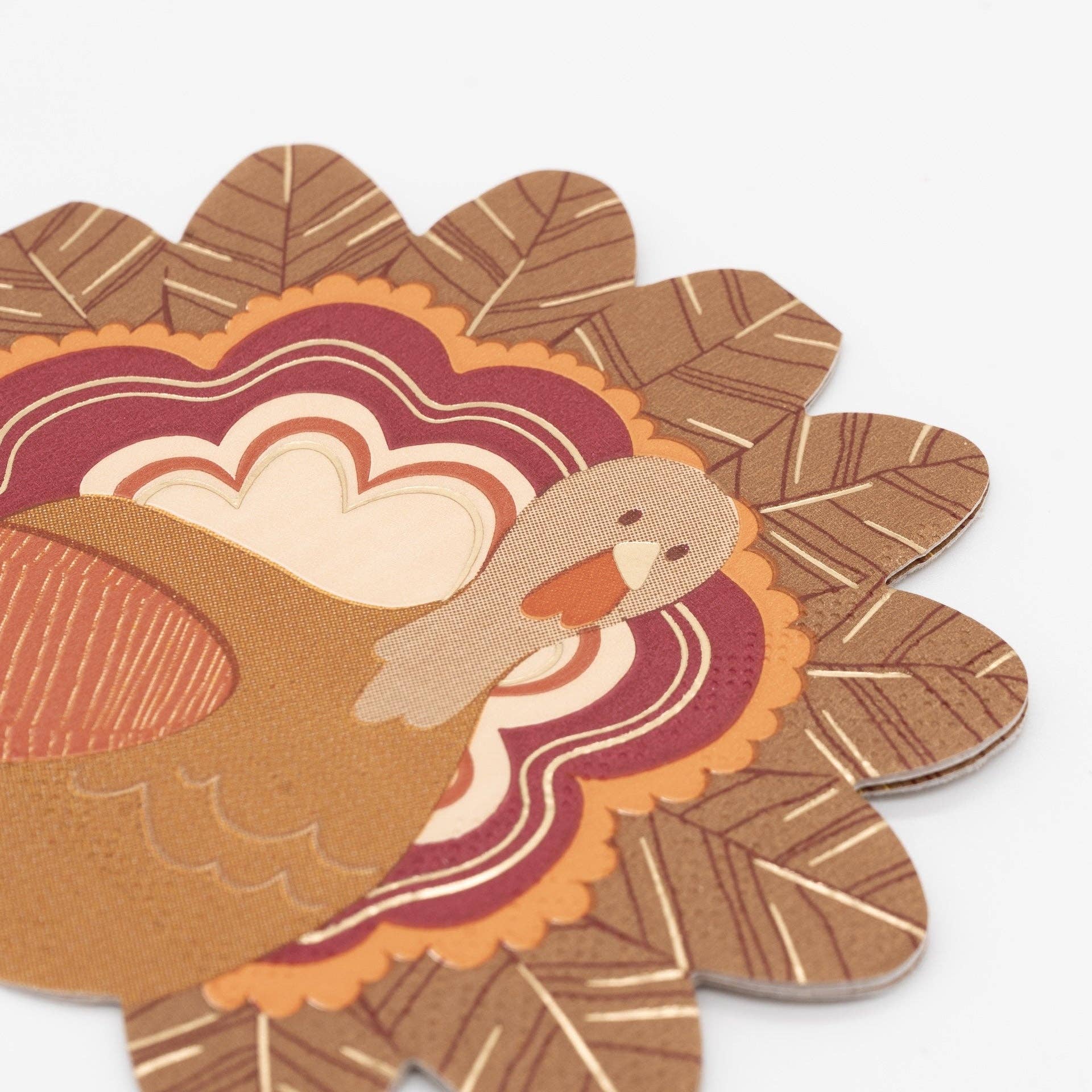 Thanksgiving Turkey Shaped Napkins