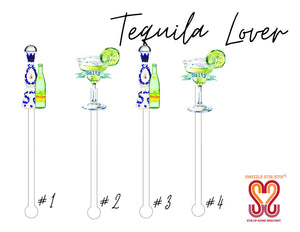 Tequila Lover Swizzle Stir Sticks