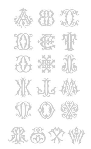 Single Letter Monogrammed Frosted Cups