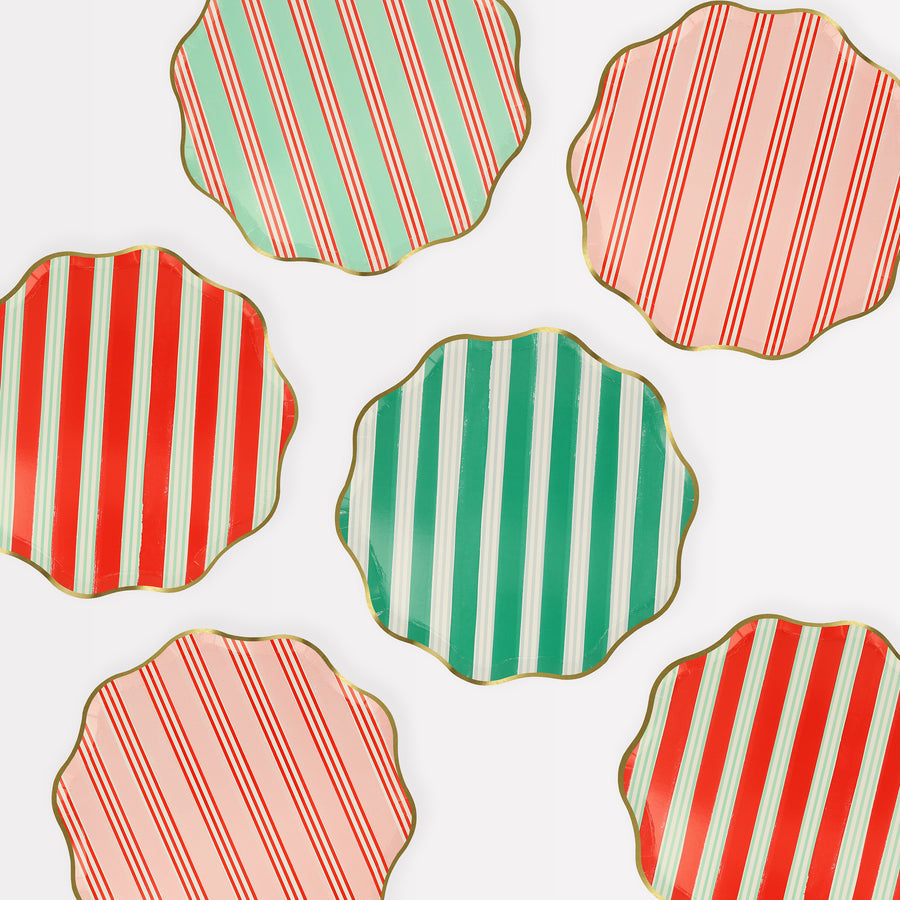 Festive Stripe Side Plates