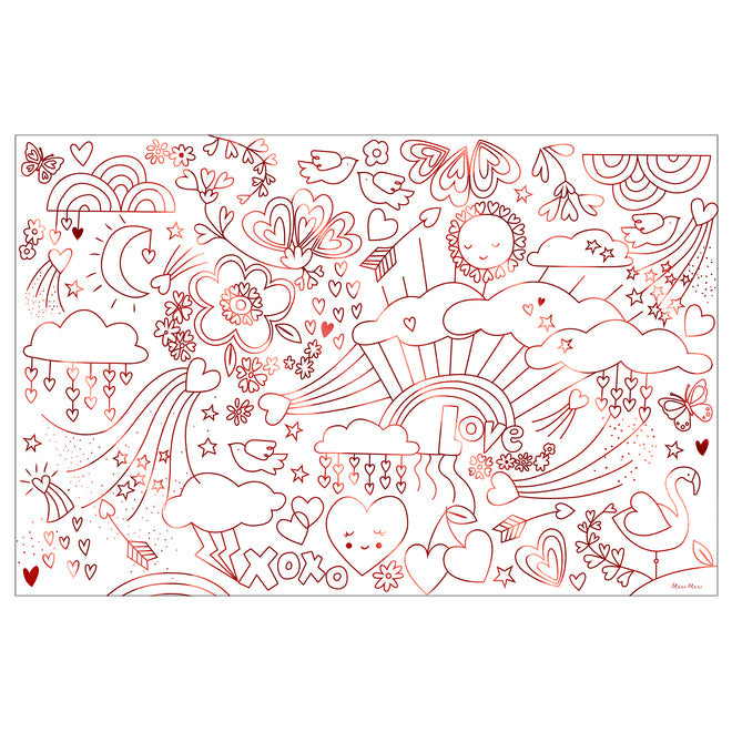 Valentines Coloring Posters