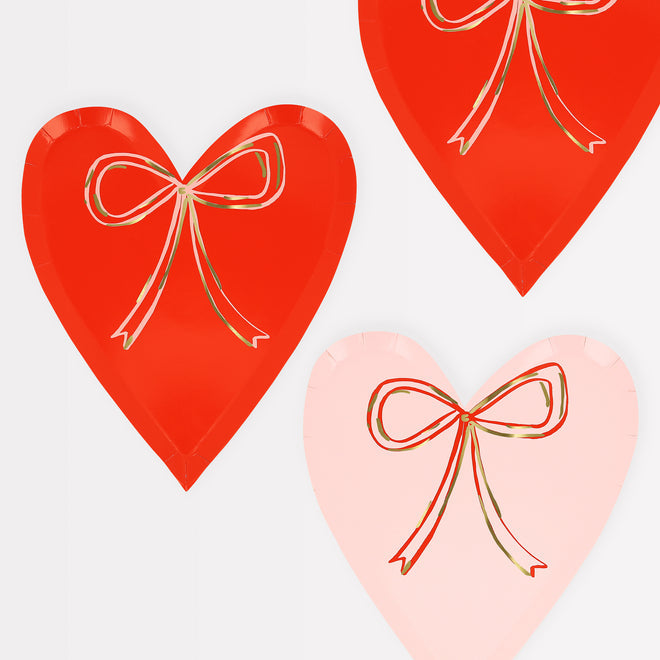 Heart with Bow Plates