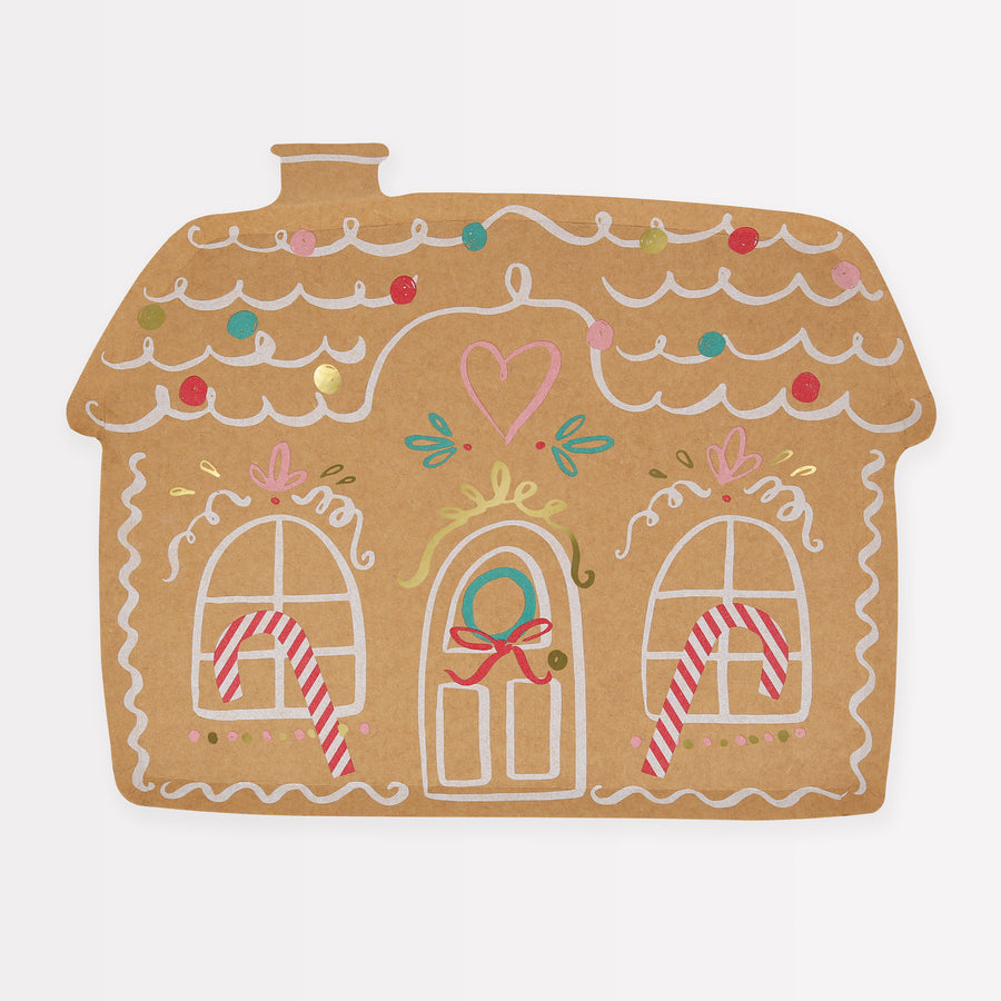 Gingerbread House Plates