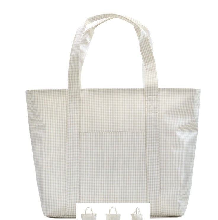 Jumbo Coated Canvas Tote by TRVL
