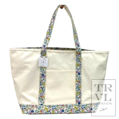 Maxi Coated Canvas Tote