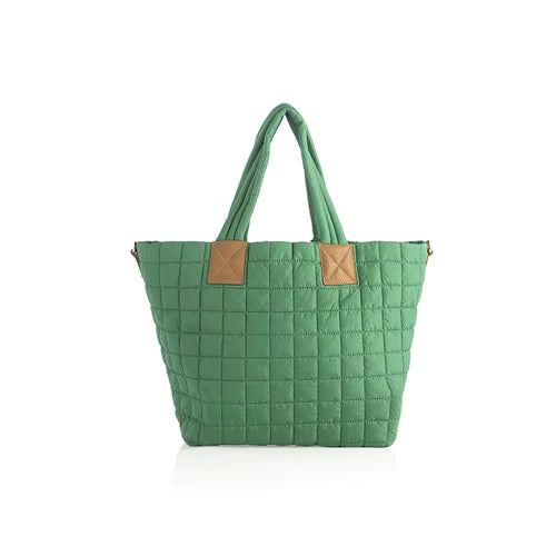 Ezra Quilted Puffer Tote