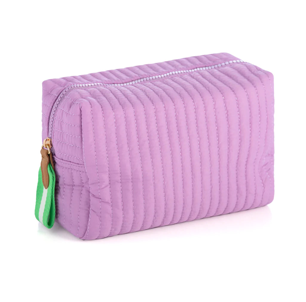 Ezra Quilted Large Cosmetic Pouch