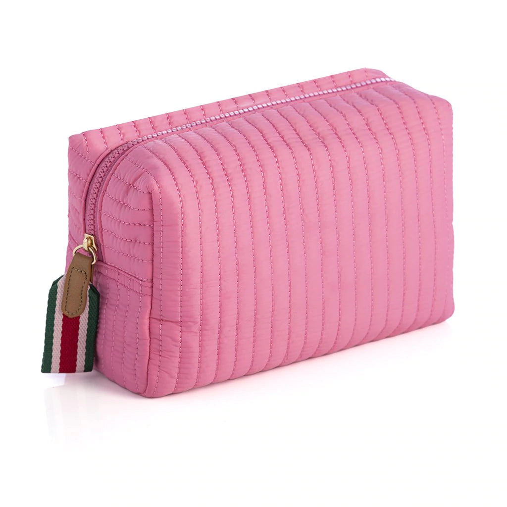 Ezra Quilted Large Cosmetic Pouch