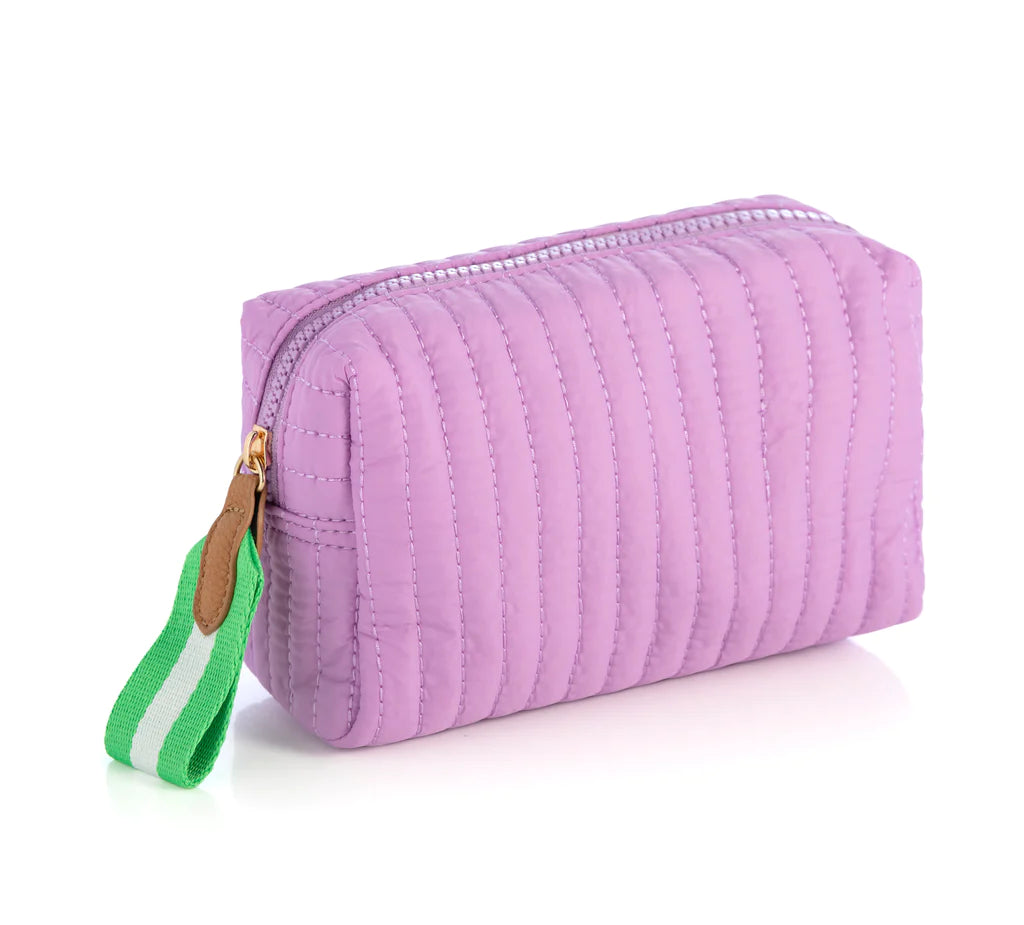 Ezra Quilted Small Cosmetic Pouch